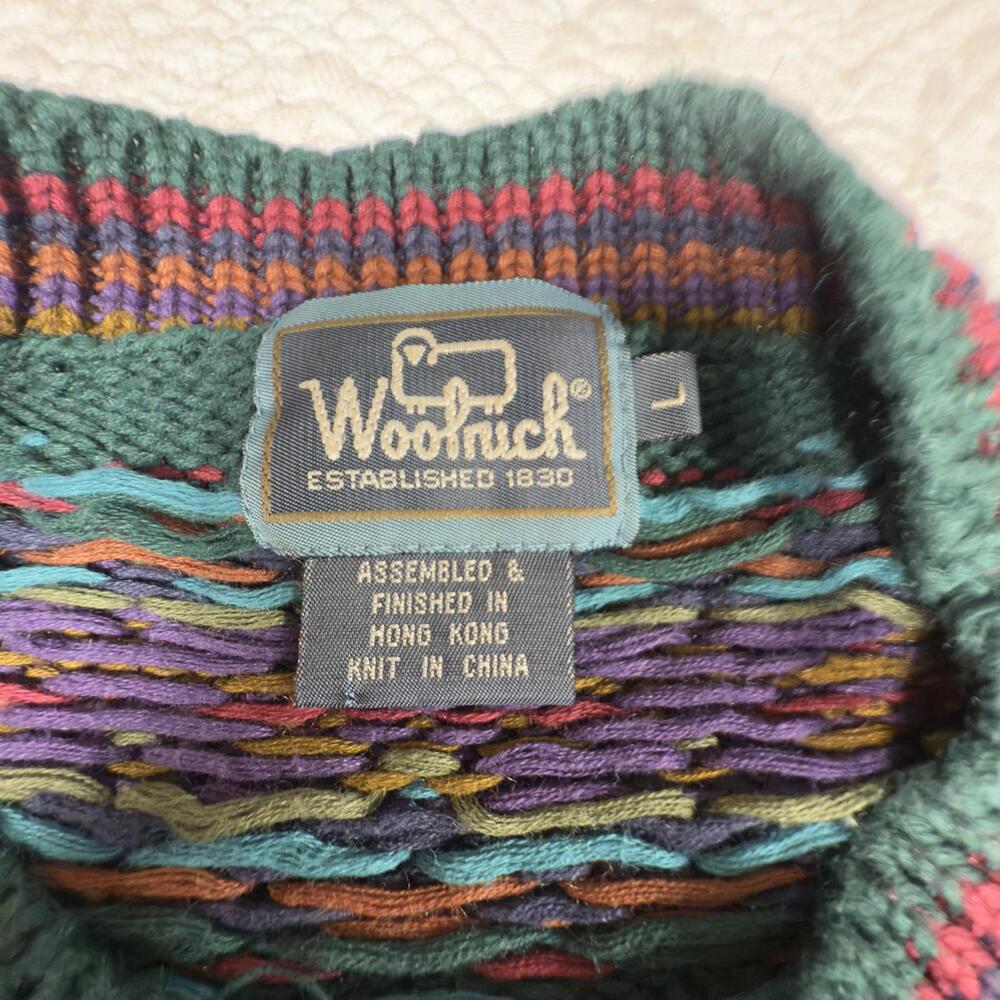 Vintage Woolrich Multicolor Patterned‎ Men's Sweater - Picture 6 of 7